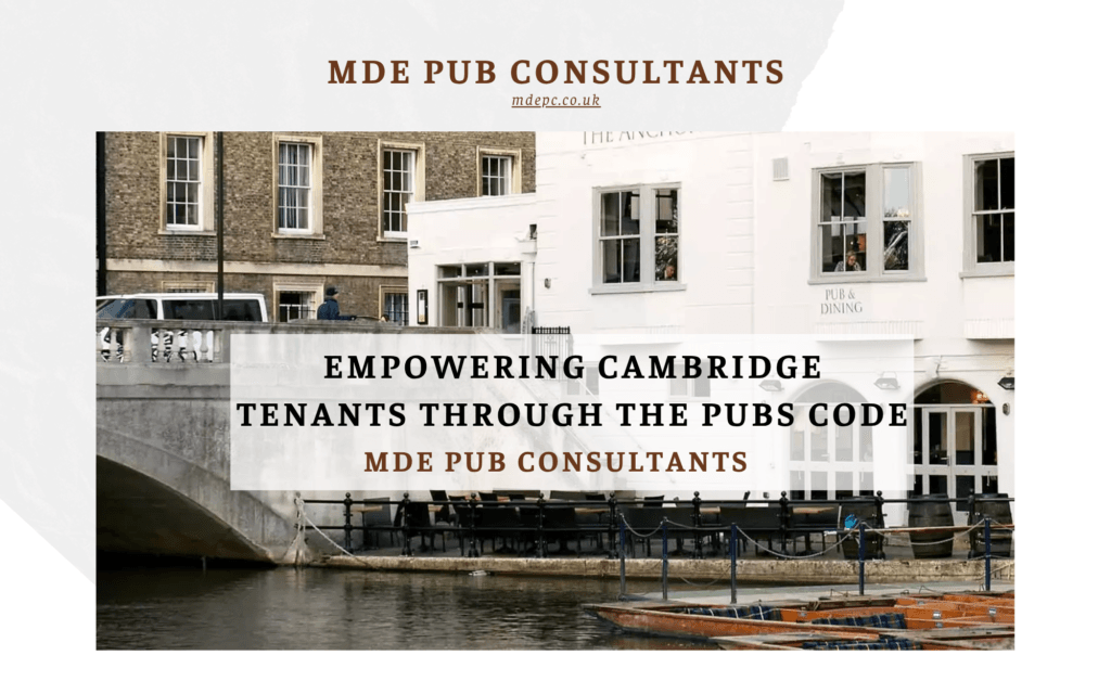 Cambridge pub tenants